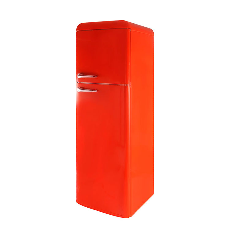 Colorful mini retro fridge