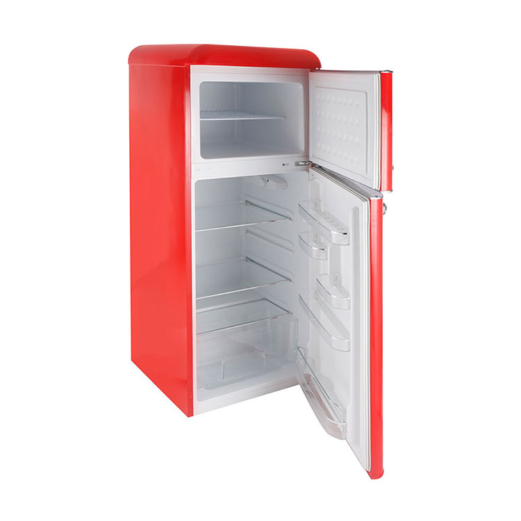 Double Door Household Retro Refrigerator