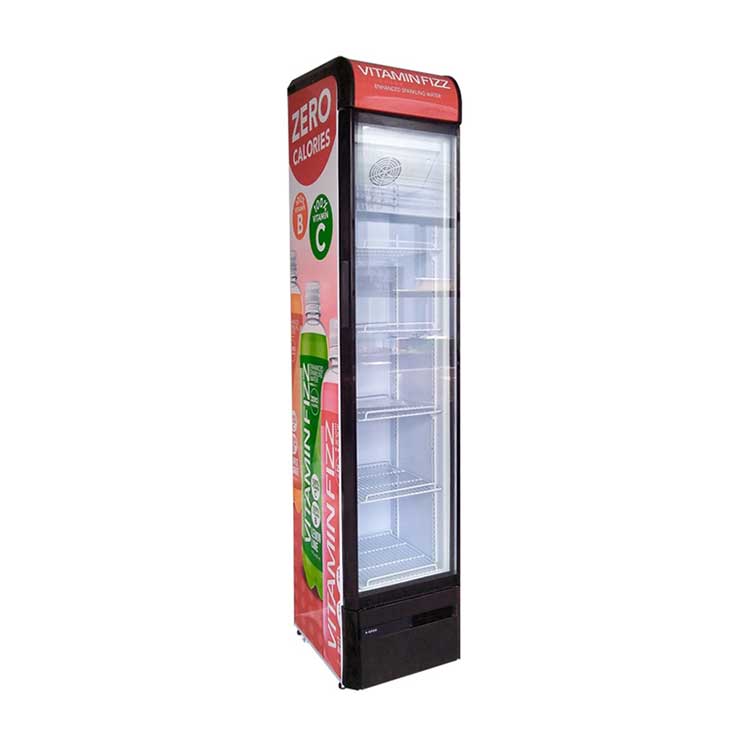 Slim Upright Display Cooler 145 Liters